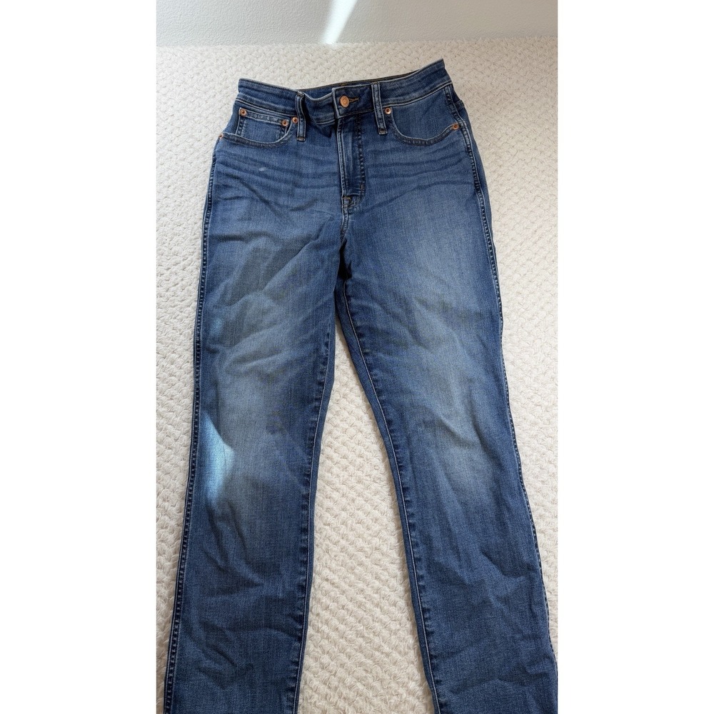 J Crew Curvy Vintage Slim Straight Jeans Womens 28 Dark Wash Denim Pants